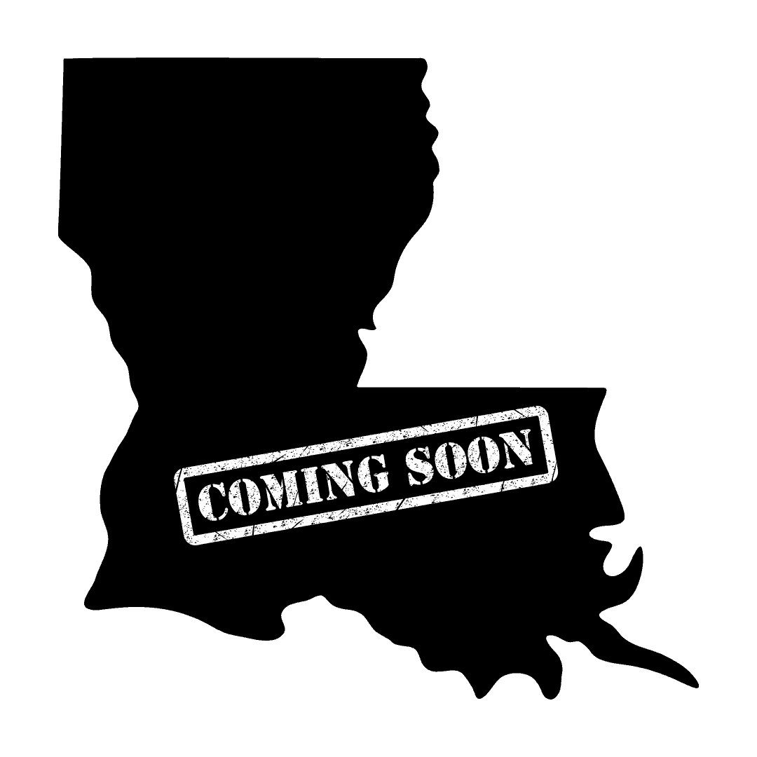 Coming Soon Outline of Louisiana