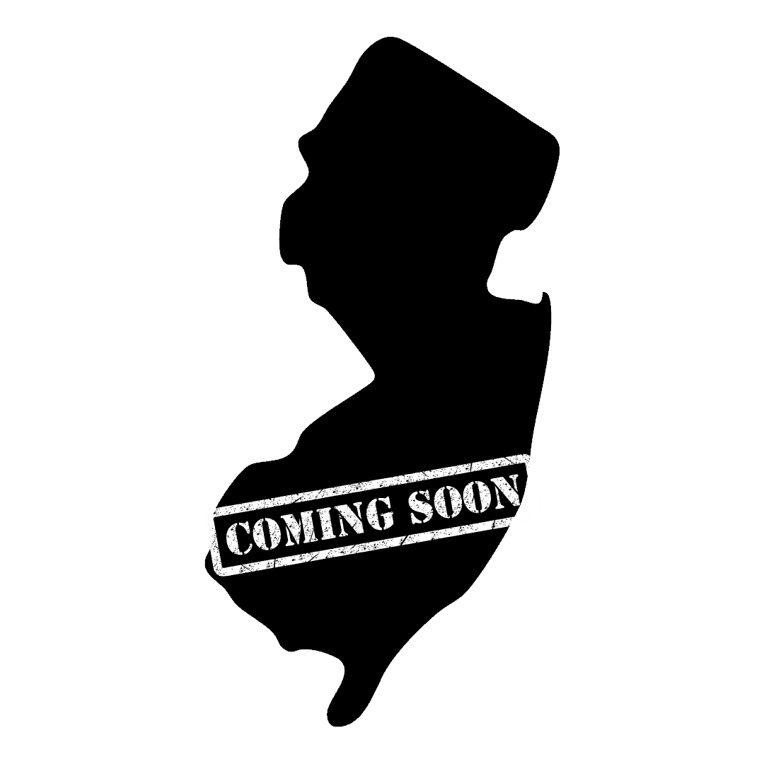 Coming Soon Outline of New Jersey