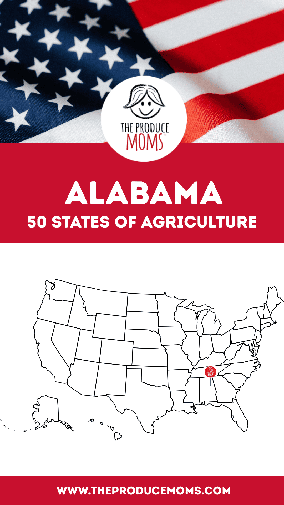 Pinterest Pin Alabama 50 States of Ag