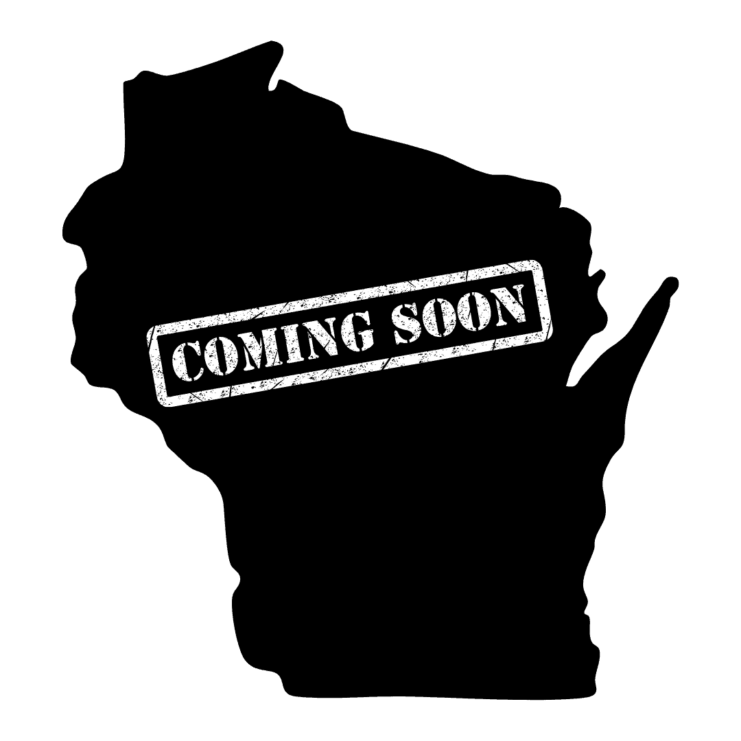 Coming Soon Outline of Wisconsin