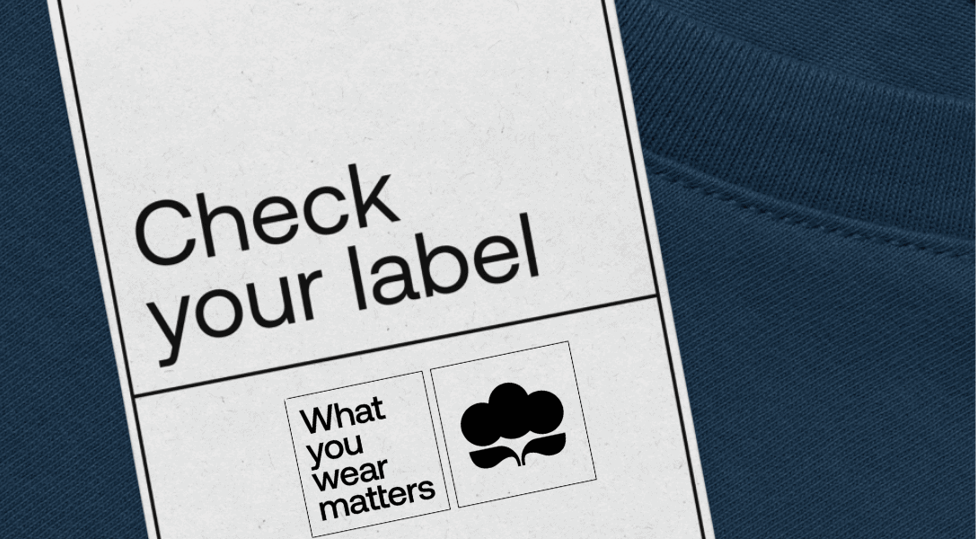 Check Your Label Tag on navy cotton shirt
