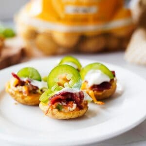 Jalapeno popper potato skins hero image